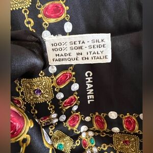 Authentic pre-owned, 100% silk, square, hand rolled.